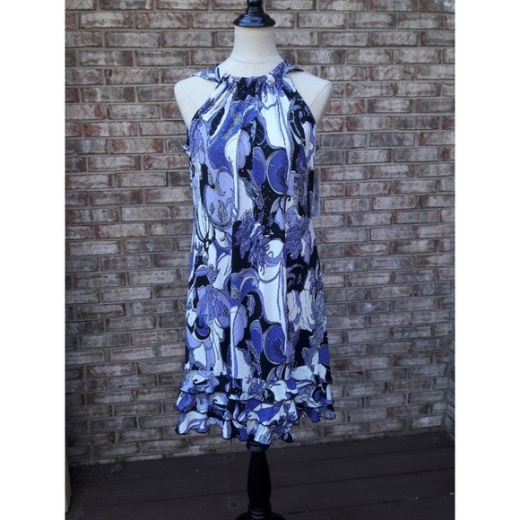 MSK Dresses & Skirts - NWT MSK Purple Floral Print Dress